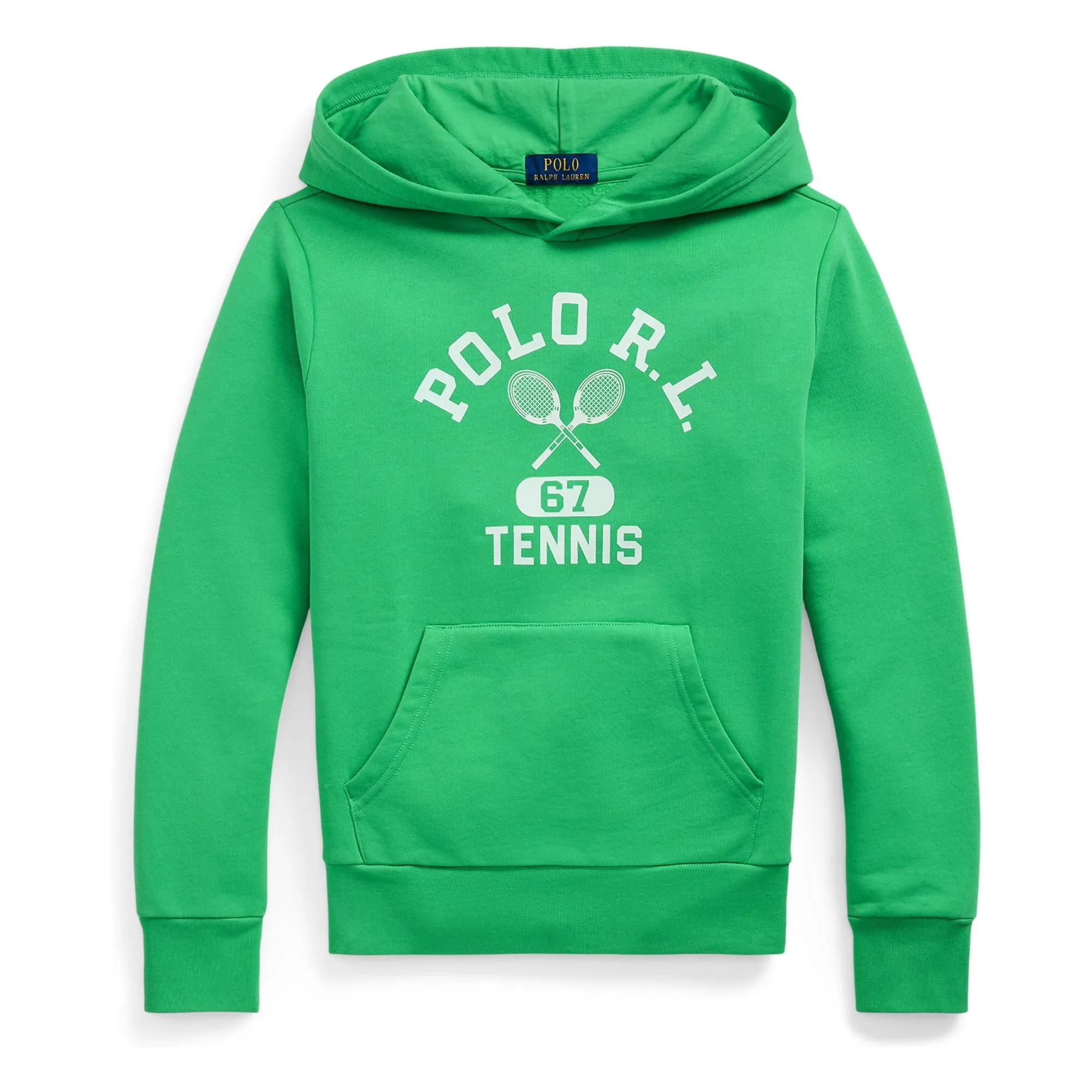 Ralph Lauren Green Hoodie Tennis Recycled Fibers