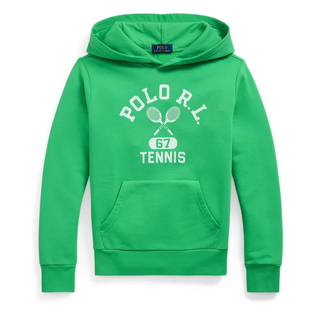 Hoodie Tennis Fibres Recyclées | Vert