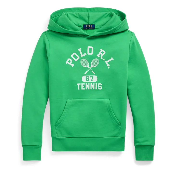 Hoodie Tennis Fibres Recyclées | Vert- Image produit n°0