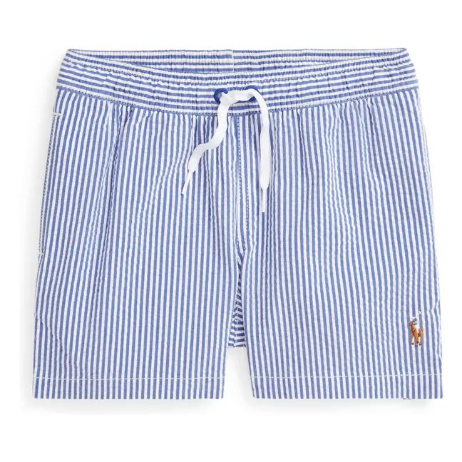Short De Bain Stripe | Blue