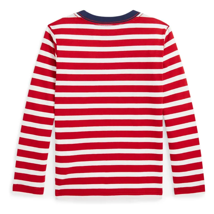 T-shirt Rayure Polo | Rouge- Image produit n°1