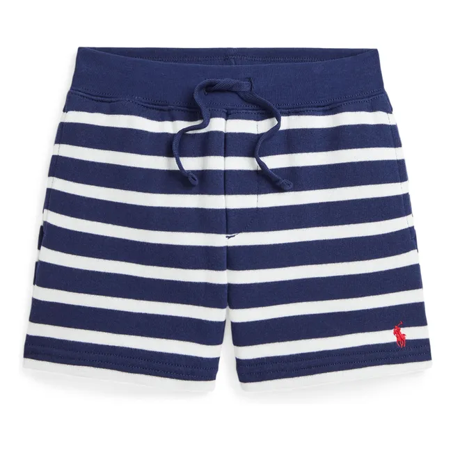 Gestreifte Shorts | Navy