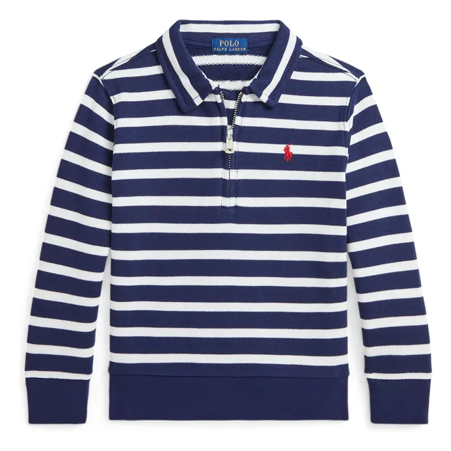 Gestreifter Pullover | Navy