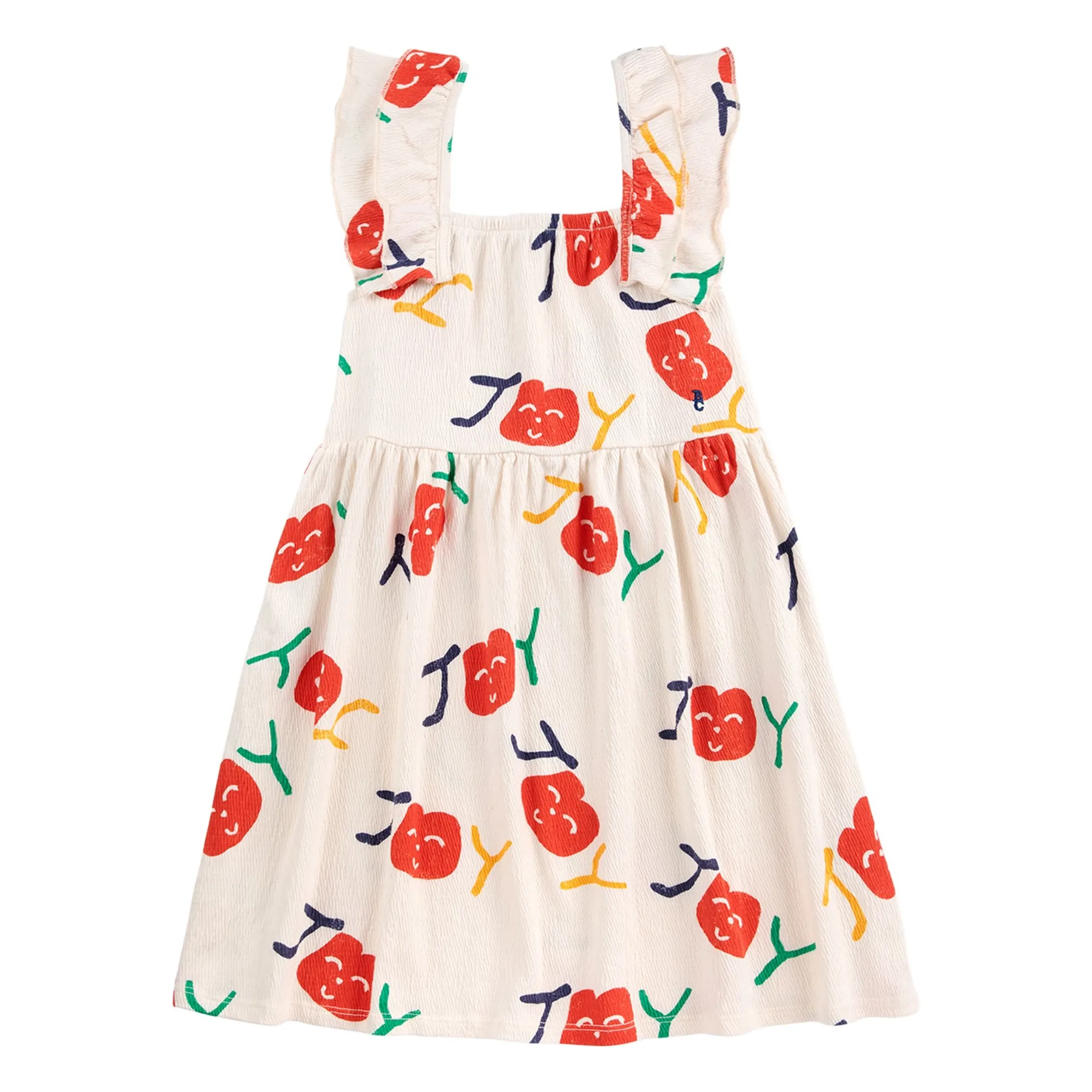 Bobo Choses Ecru Joy Organic Cotton Dress