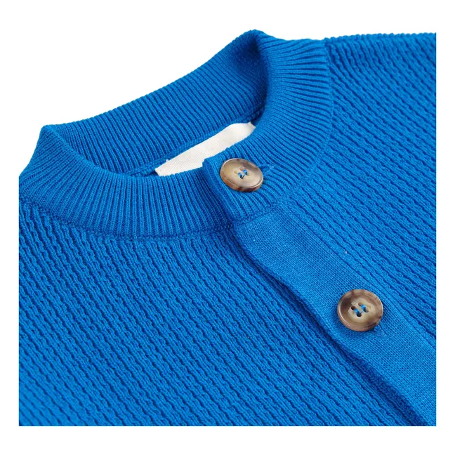 Cardigan in cotone biologico | Blu