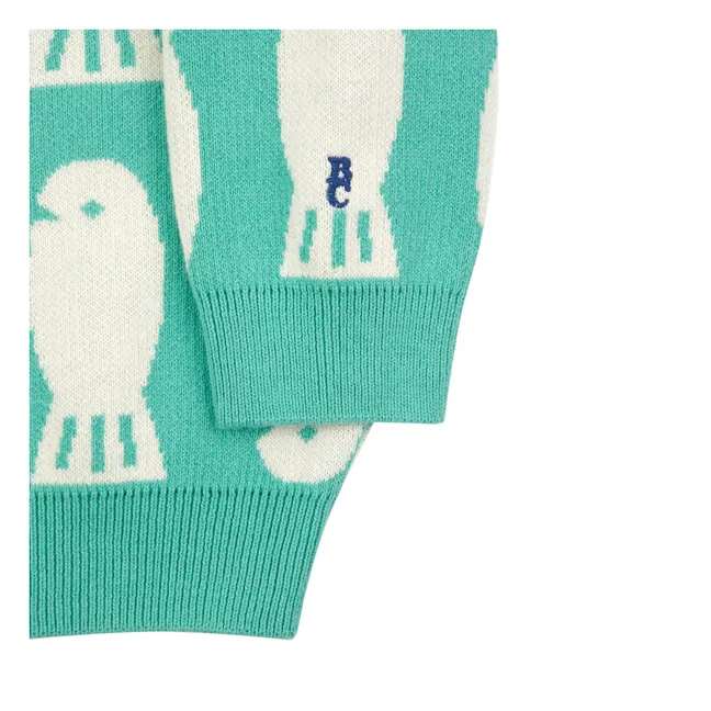 Jersey pez de algodón ecológico | Verde Almendra