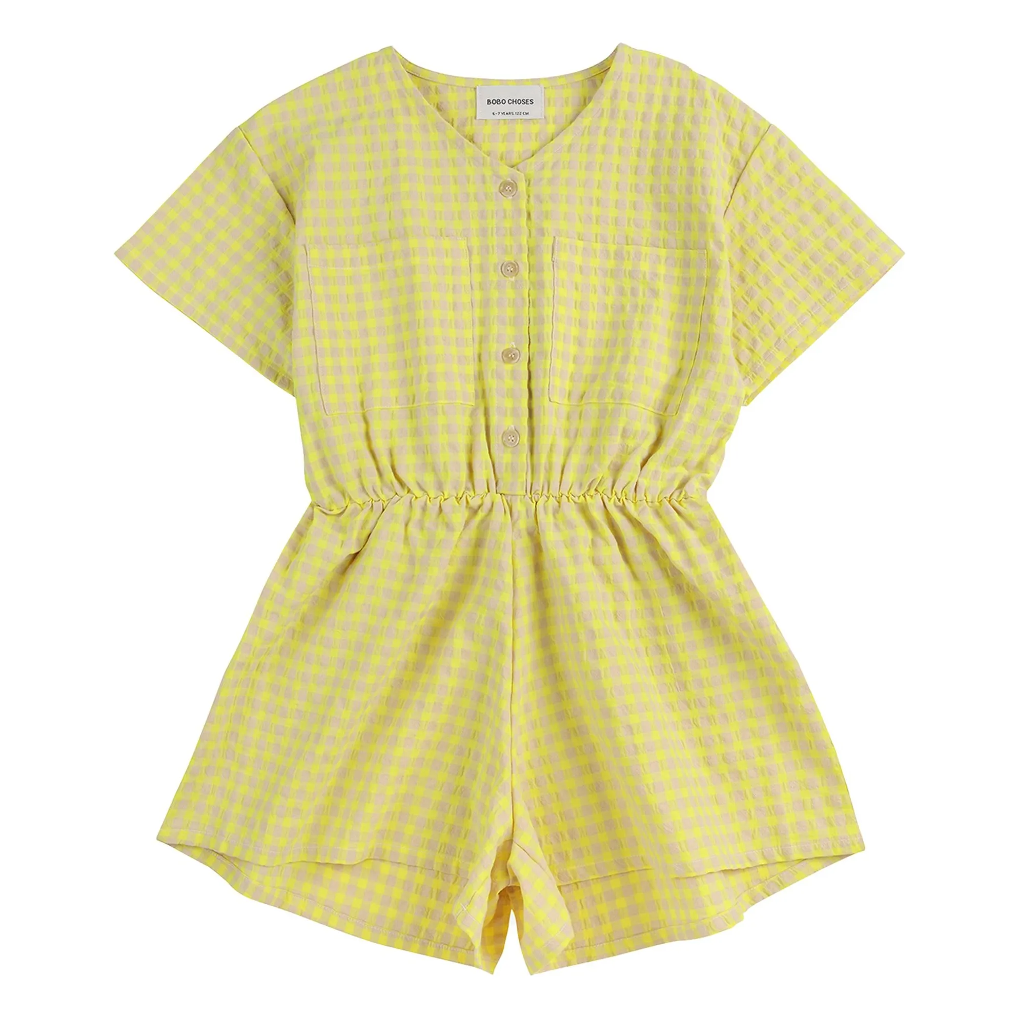 Bobo Choses Yellow Vichy Combishort