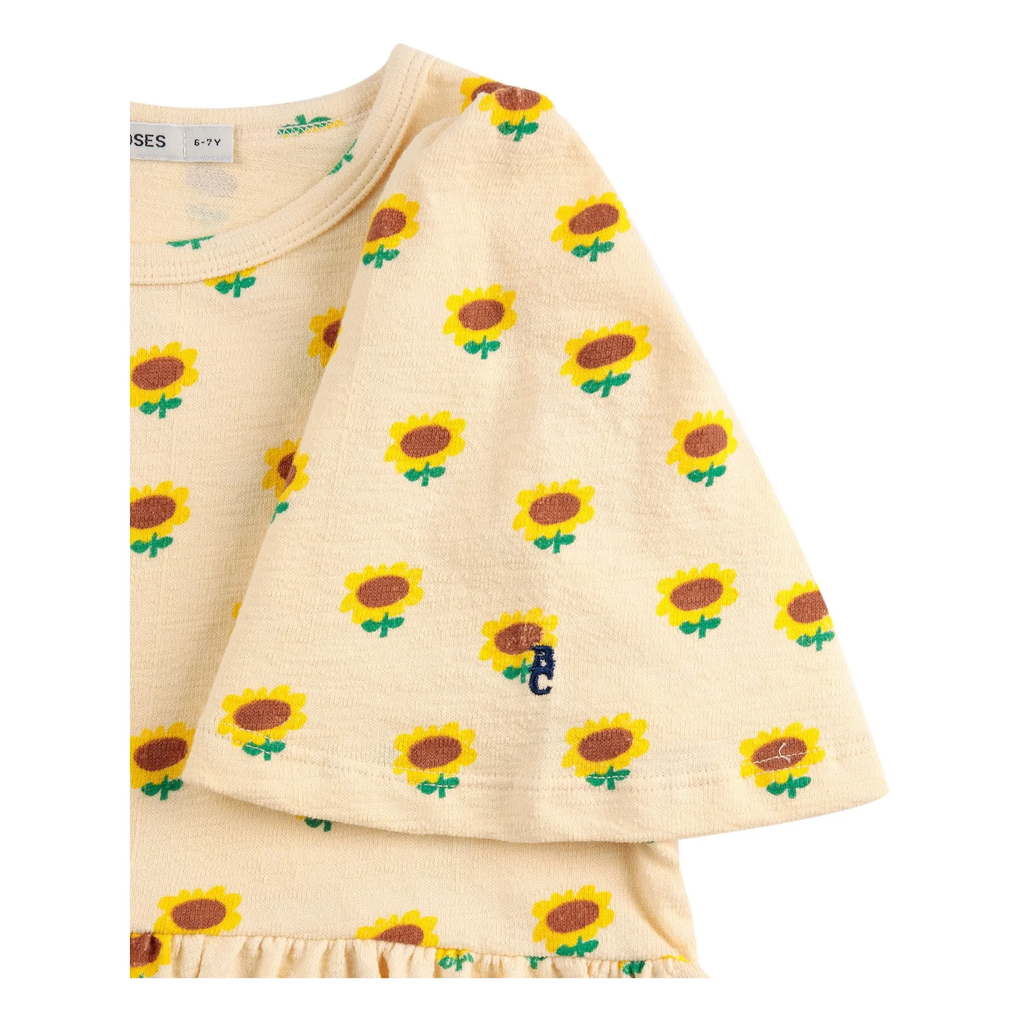 Robe Tournesol Coton Bio | Crème- Image produit n°3