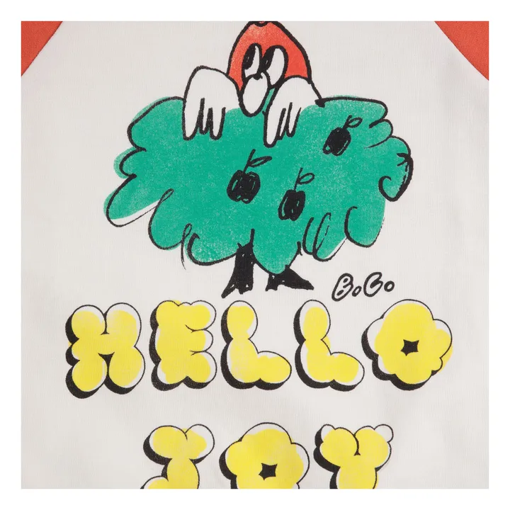 Hello Joy Hoodie Organic cotton | Red- Product image n°3