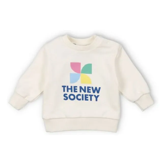 Sudadera con logo Mykonos Baby | Crudo