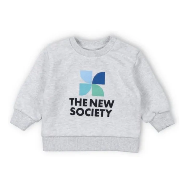 Sweatshirt Logo Mykonos Baby | Grau Meliert- Produktbild Nr. 0