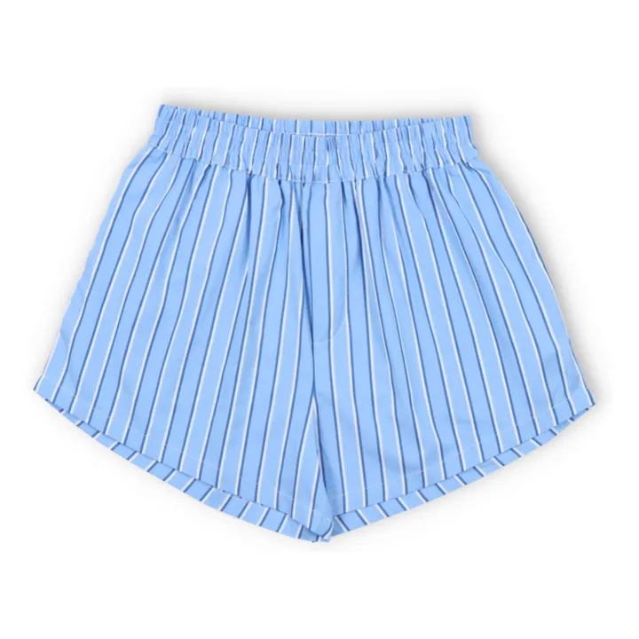 Short Rayures Hebe | Bleu- Image produit n°0