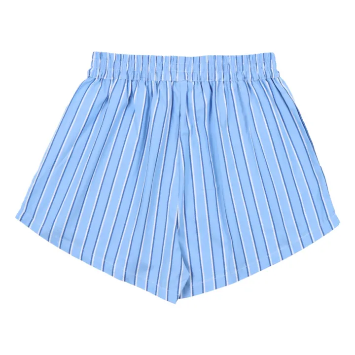 Short Rayures Hebe | Bleu- Image produit n°1