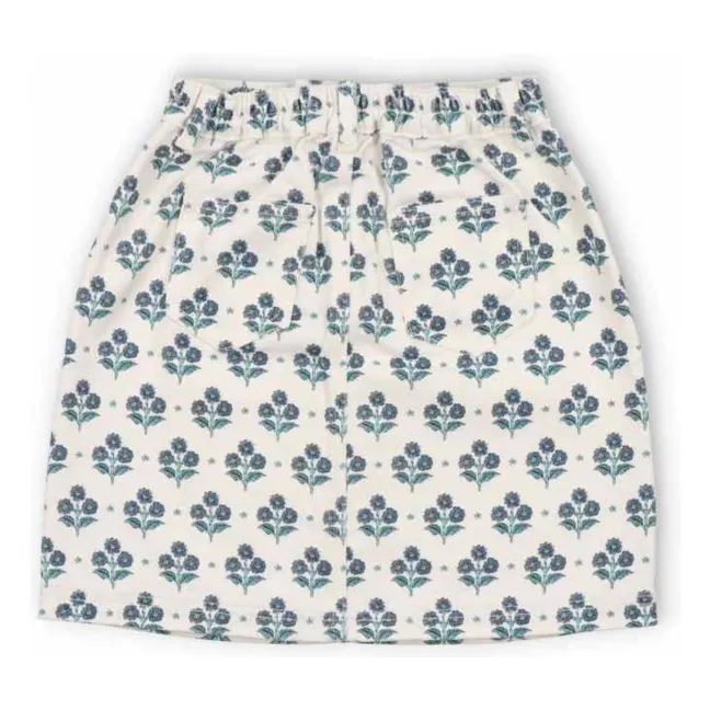 Jupe Fleurs Leros | Blanc