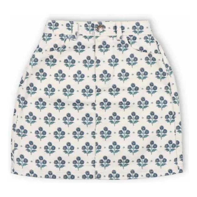 Jupe Fleurs Leros | Blanc