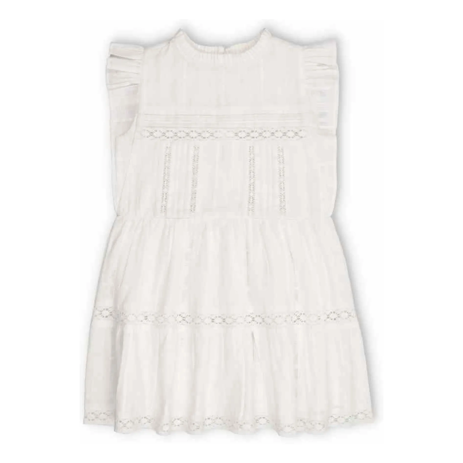 The New Society White Corfu Openwork Dress
