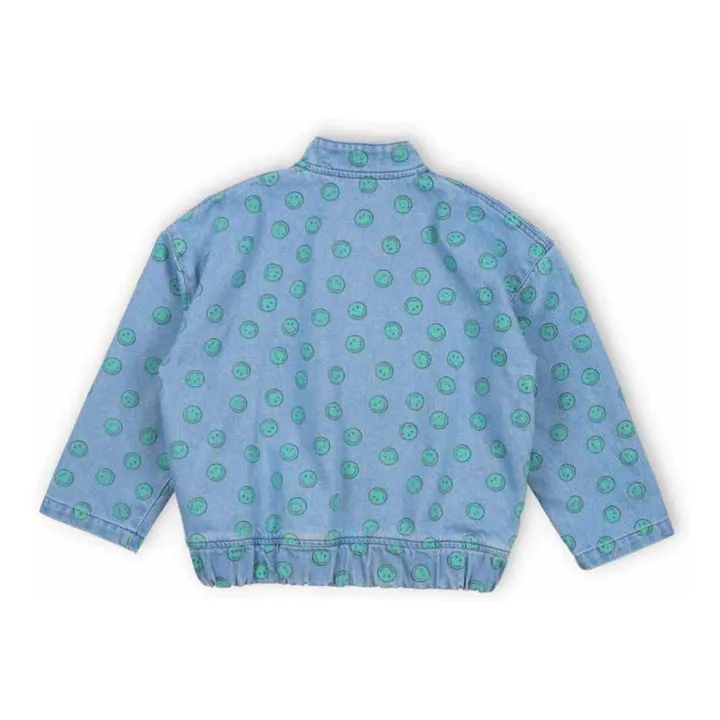 Smiley Denim Bomber  | Denim blue- Product image n°1