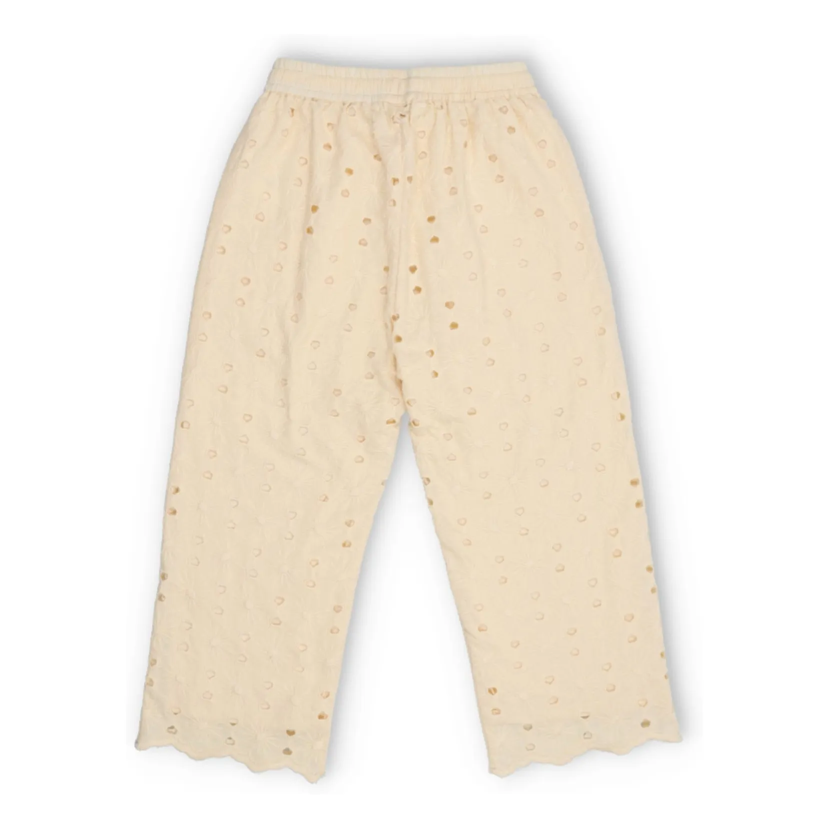 Pantalon Broderie Anglaise Creta | Beige- Image produit n°1