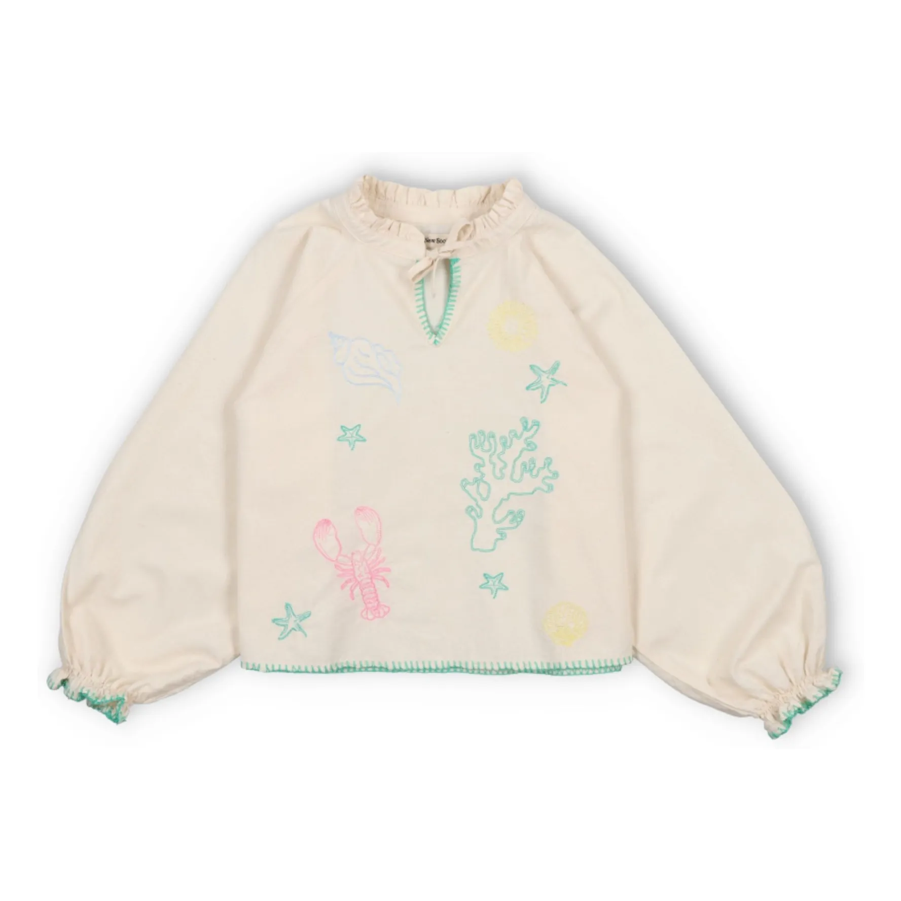 The New Society Beige Kostas Shell Blouse