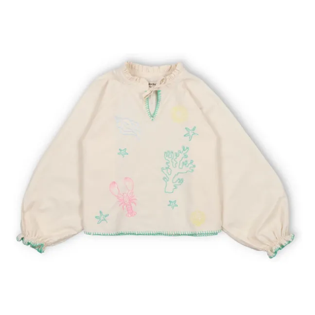 Kostas Shell Blouse | Beige