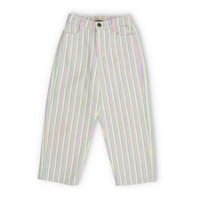 Gestreifte Tifon-Hosen | Beige