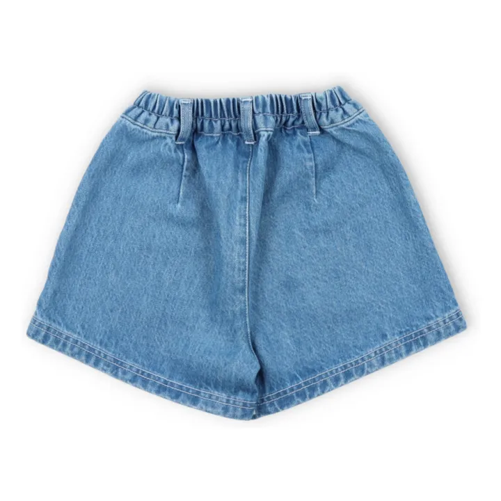 Short Coquillage Kostas | Bleu jean- Image produit n°1