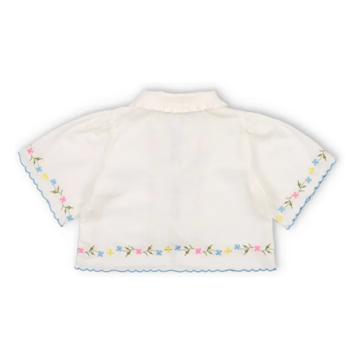 Blusa anudada Hermione | Blanco- Imagen del producto n°3