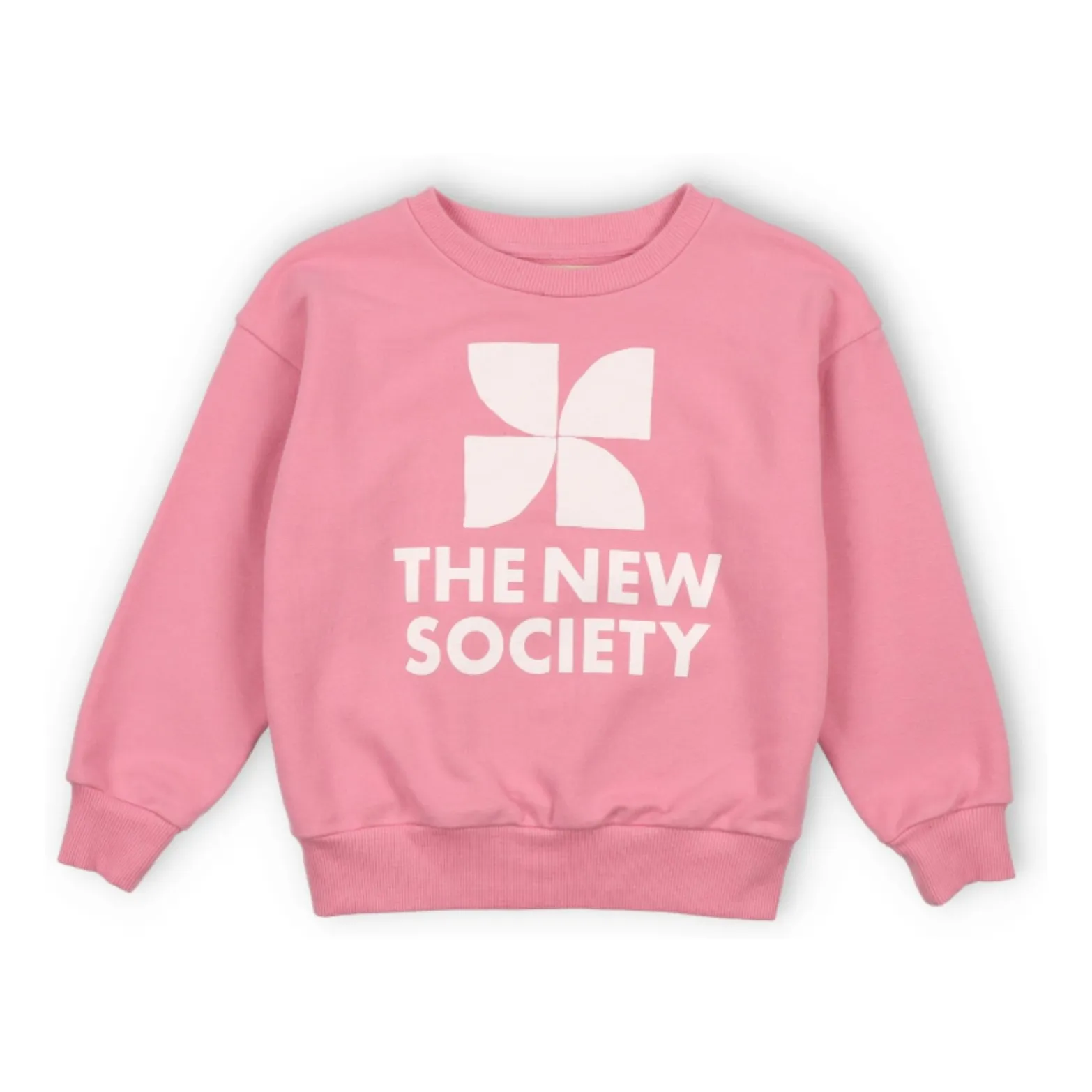 The New Society Candy Pink Mykonos Logo Sweat
