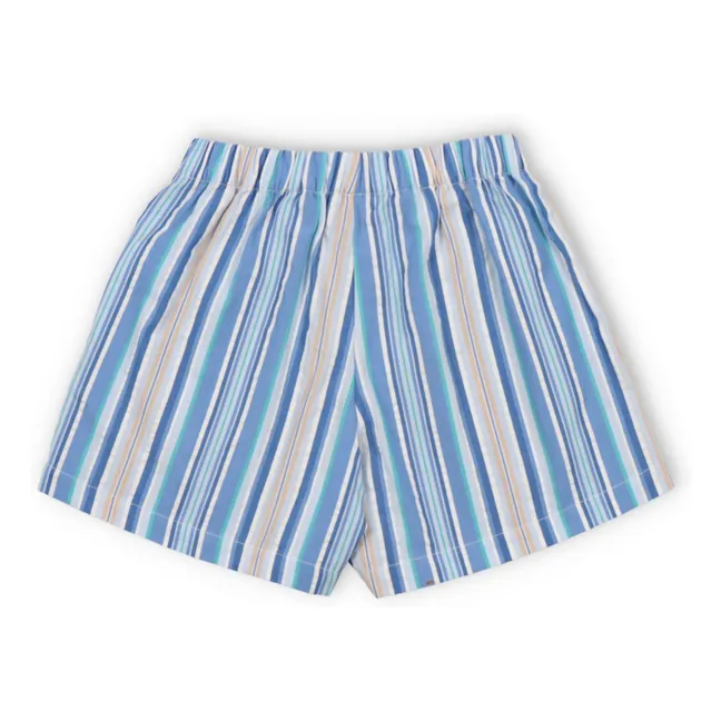 Bermuda Rayures Tebas | Bleu ciel