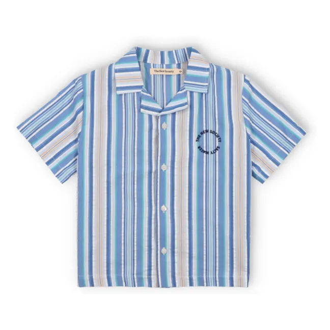 Tebas stripes shirt | Light blue