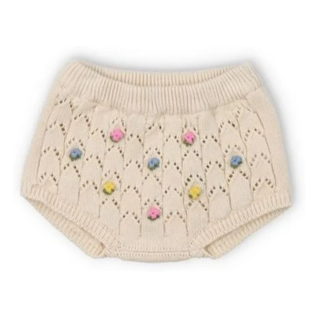 Bloomer de algodón orgánico Canea Flowers | Beige