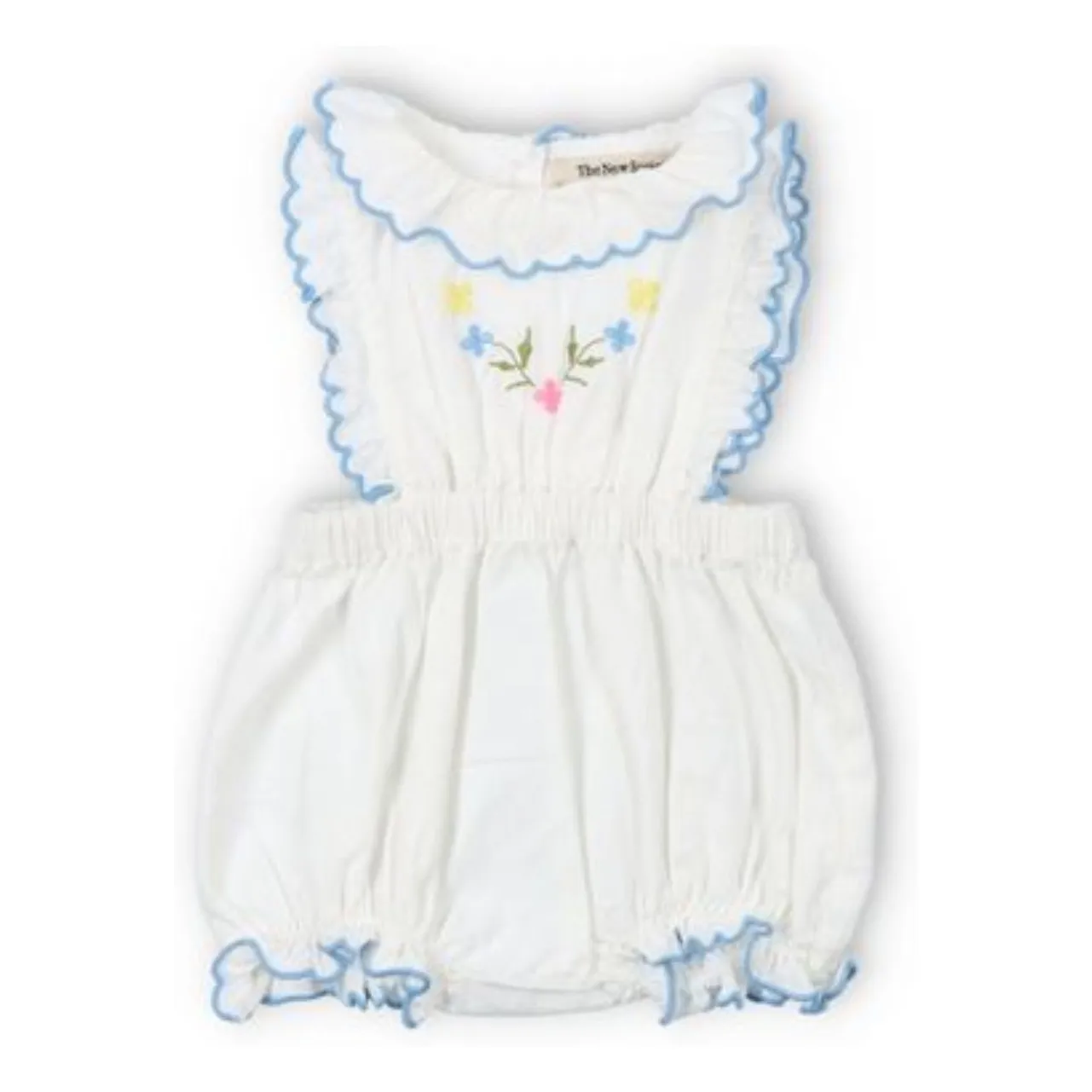 The New Society Ecru Hermione Gathered Romper