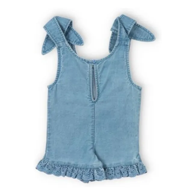 Combishort Volants Niobe | Bleu jean