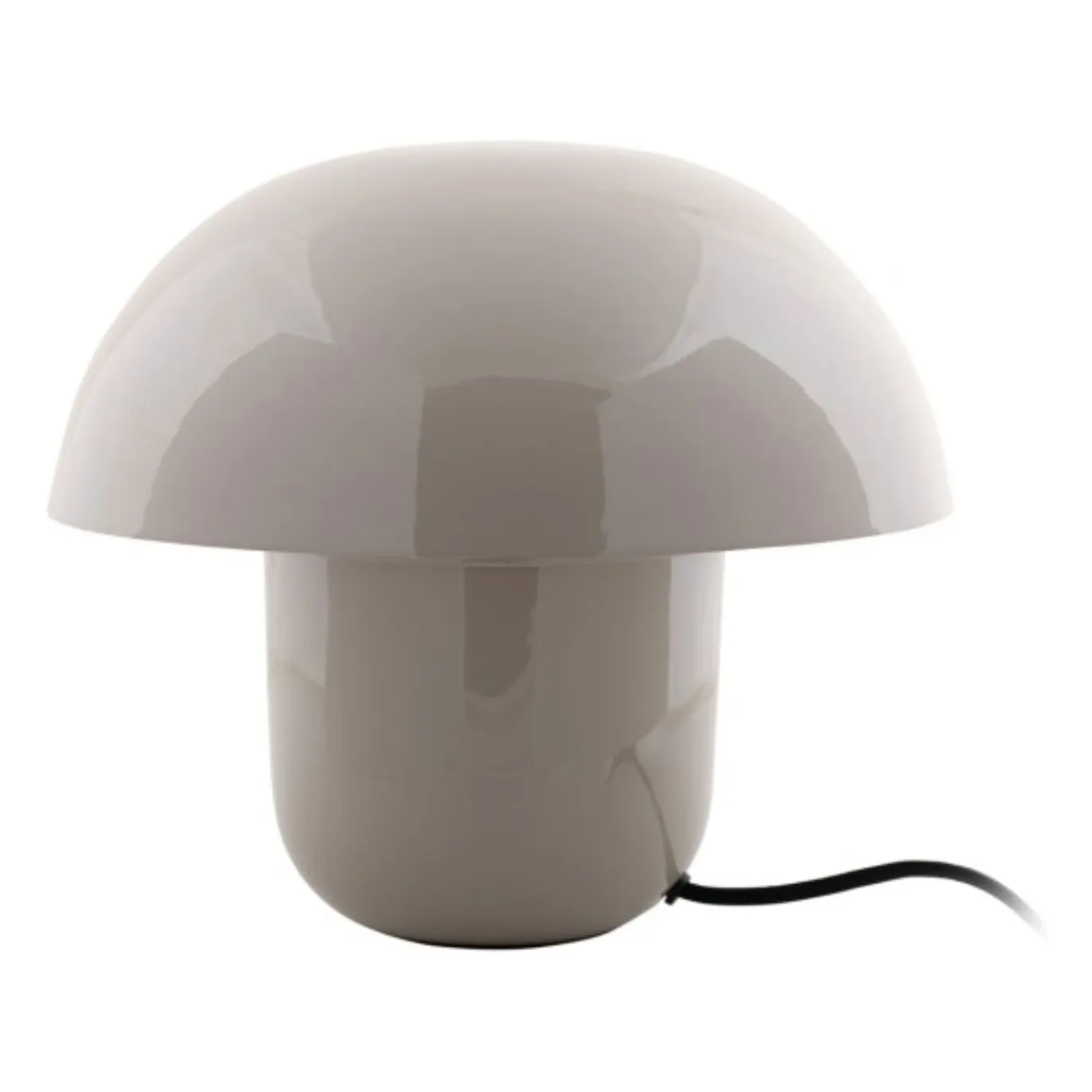 Present Time Grey Fat Mushroom Table Lamp