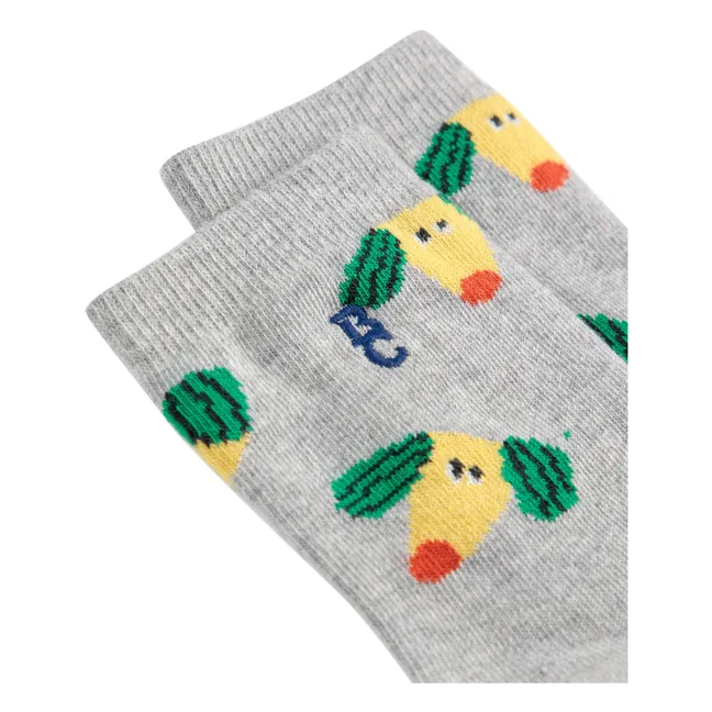 Calcetines de algodón ecológico para perros | Gris Jaspeado