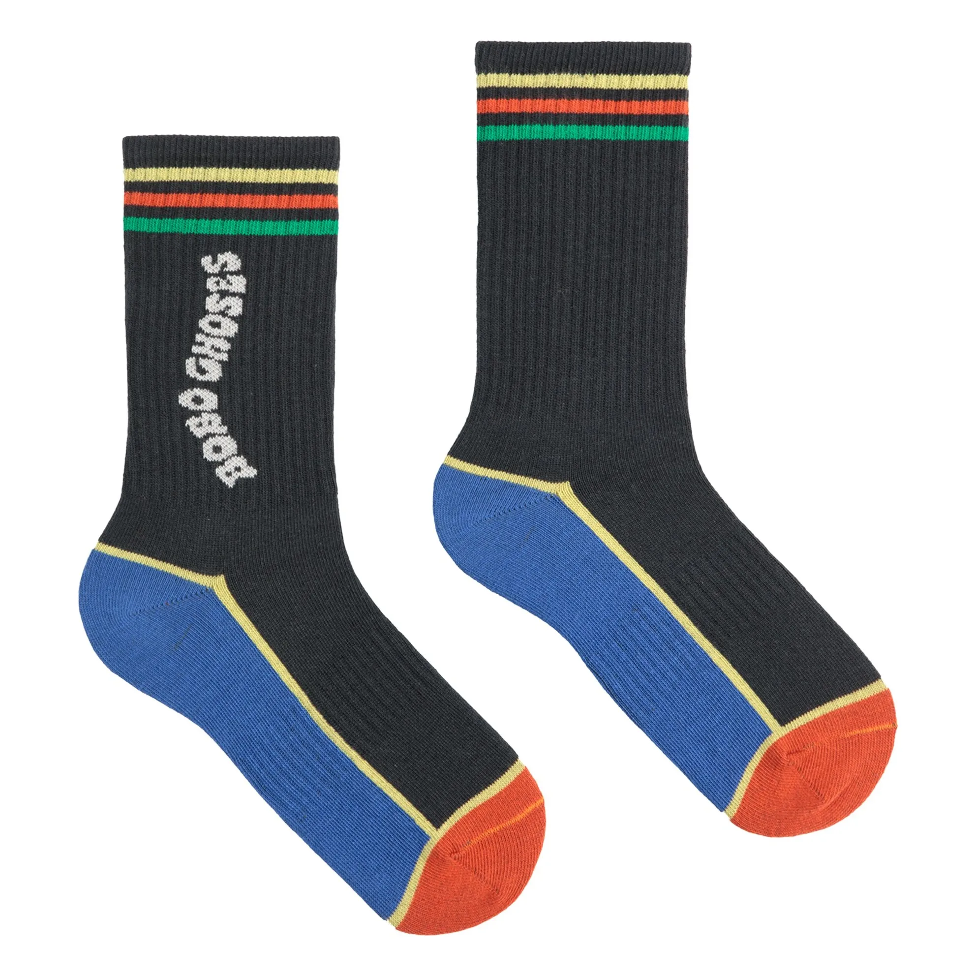 Bobo Choses Black Bobo Organic Cotton Socks