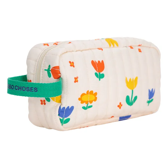 Trousse Fleurs | Ecru
