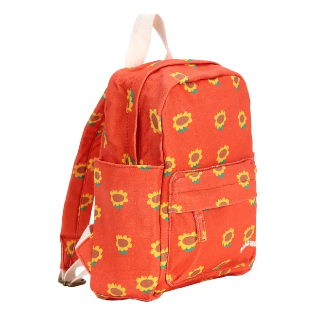Mochila de algodón ecológico Sunflower | Rojo