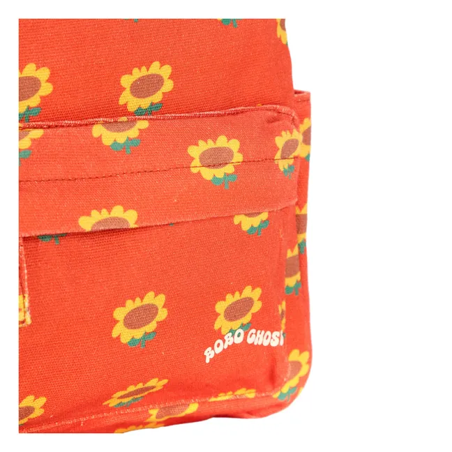 Sac à Dos Tournesol Coton Bio | Rouge
