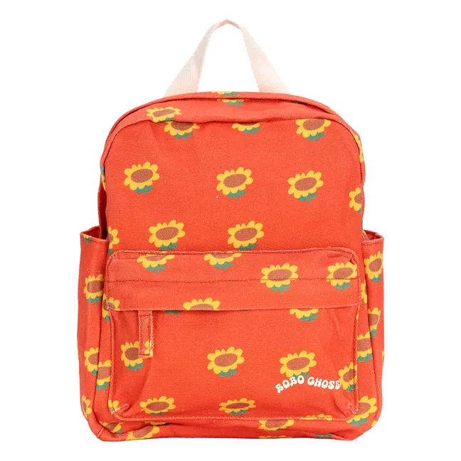 Sac à Dos Tournesol Coton Bio | Rouge
