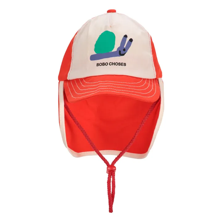 Casquette Escargot Fibres Recyclées | Rouge- Image produit n°1