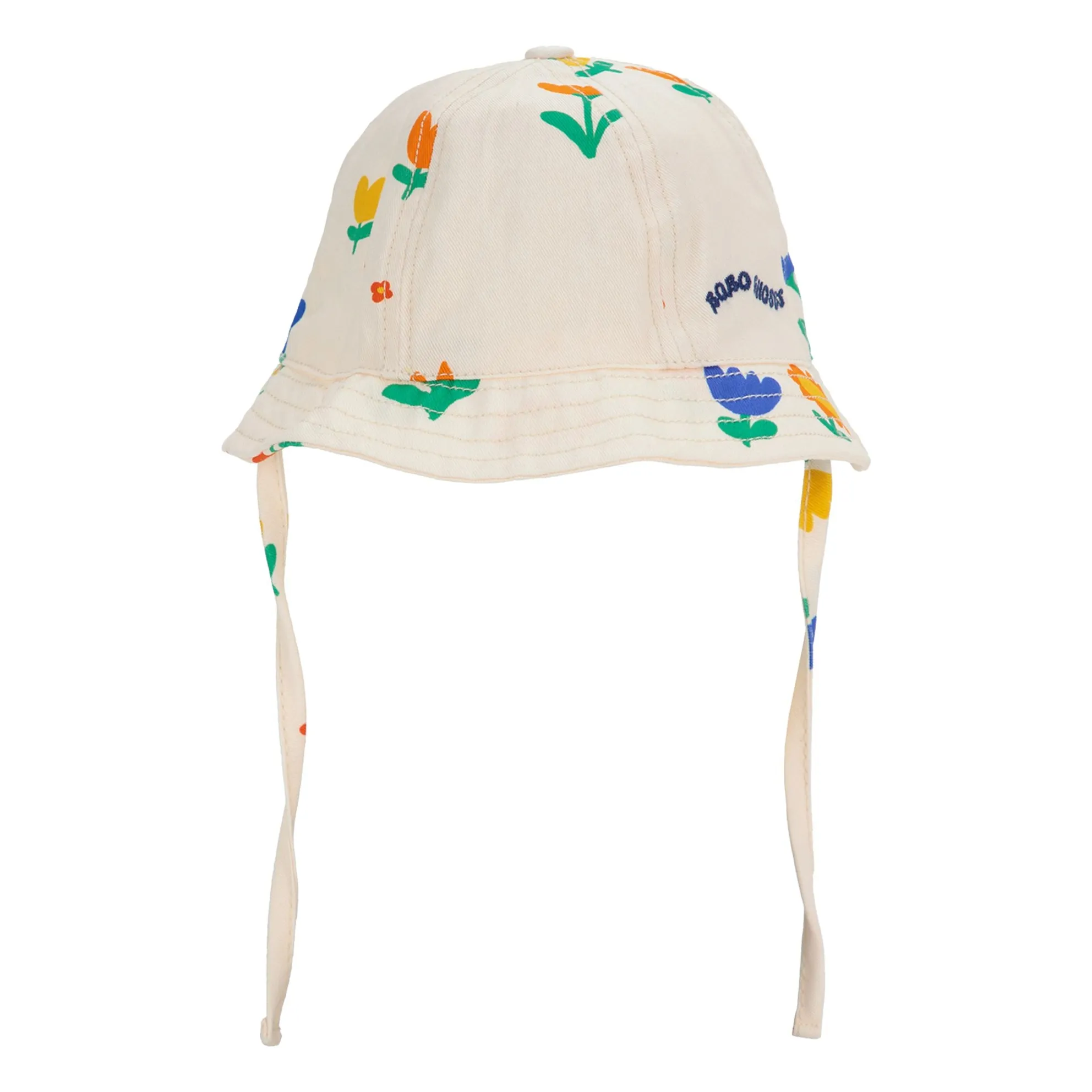 Bobo Choses Ecru Chapeau Fleurs