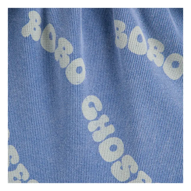 Falda jersey Waffle Algodón orgánico | Azul