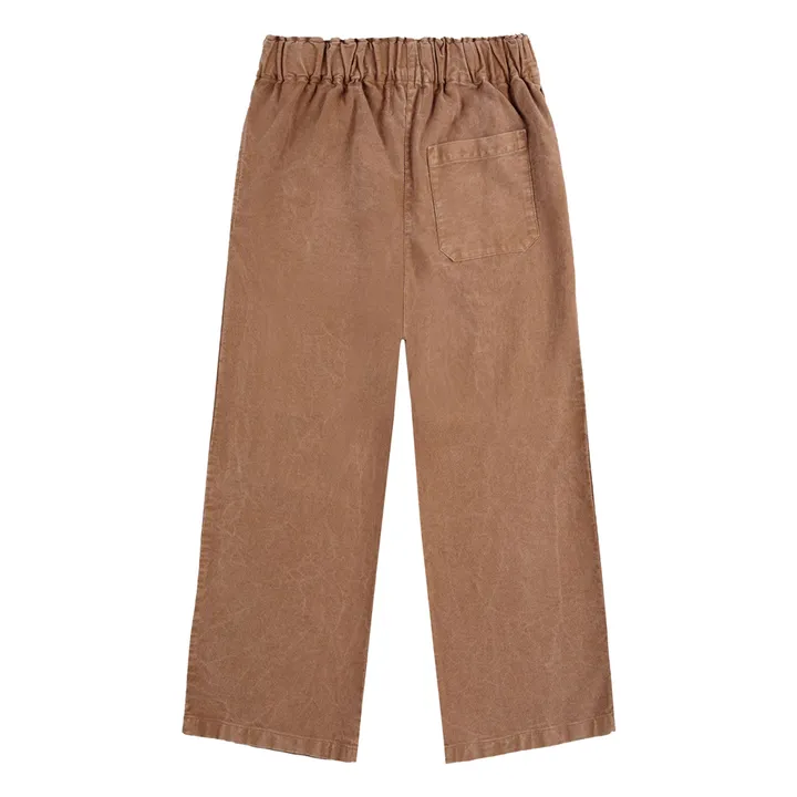 Pantalon Coton Bio et Fibres Recyclées | Brun- Image produit n°3
