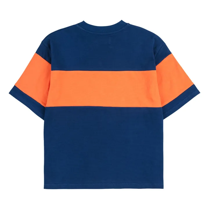 T-Shirt Bandeau Coton Bio | Bleu marine- Image produit n°3