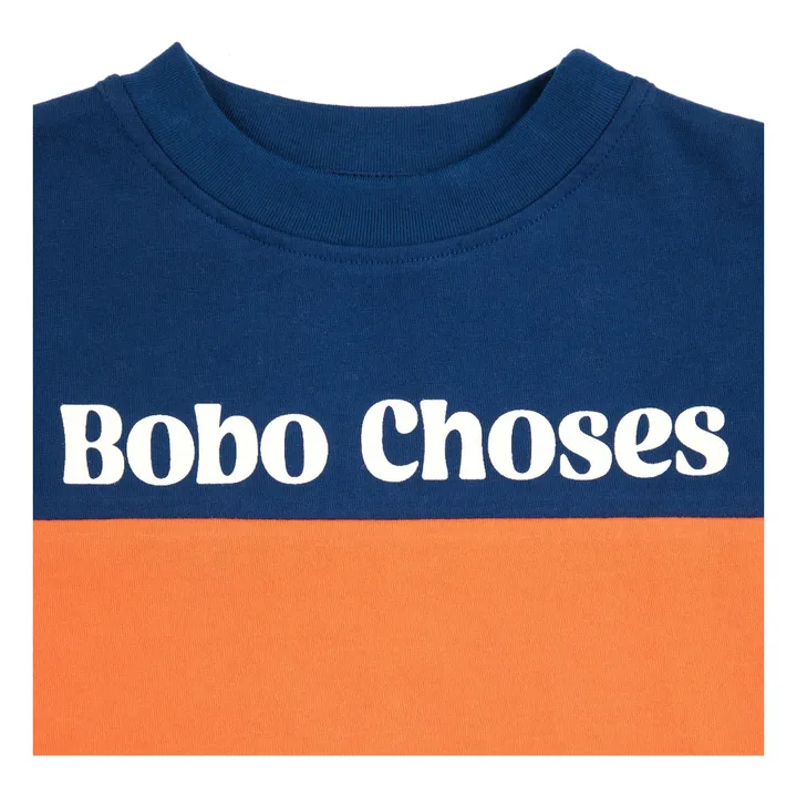 T-Shirt Bandeau Coton Bio | Bleu marine- Image produit n°4