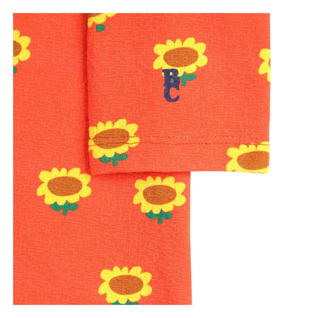 Combinaison de Bain Tournesol Fibres Recyclées | Rouge