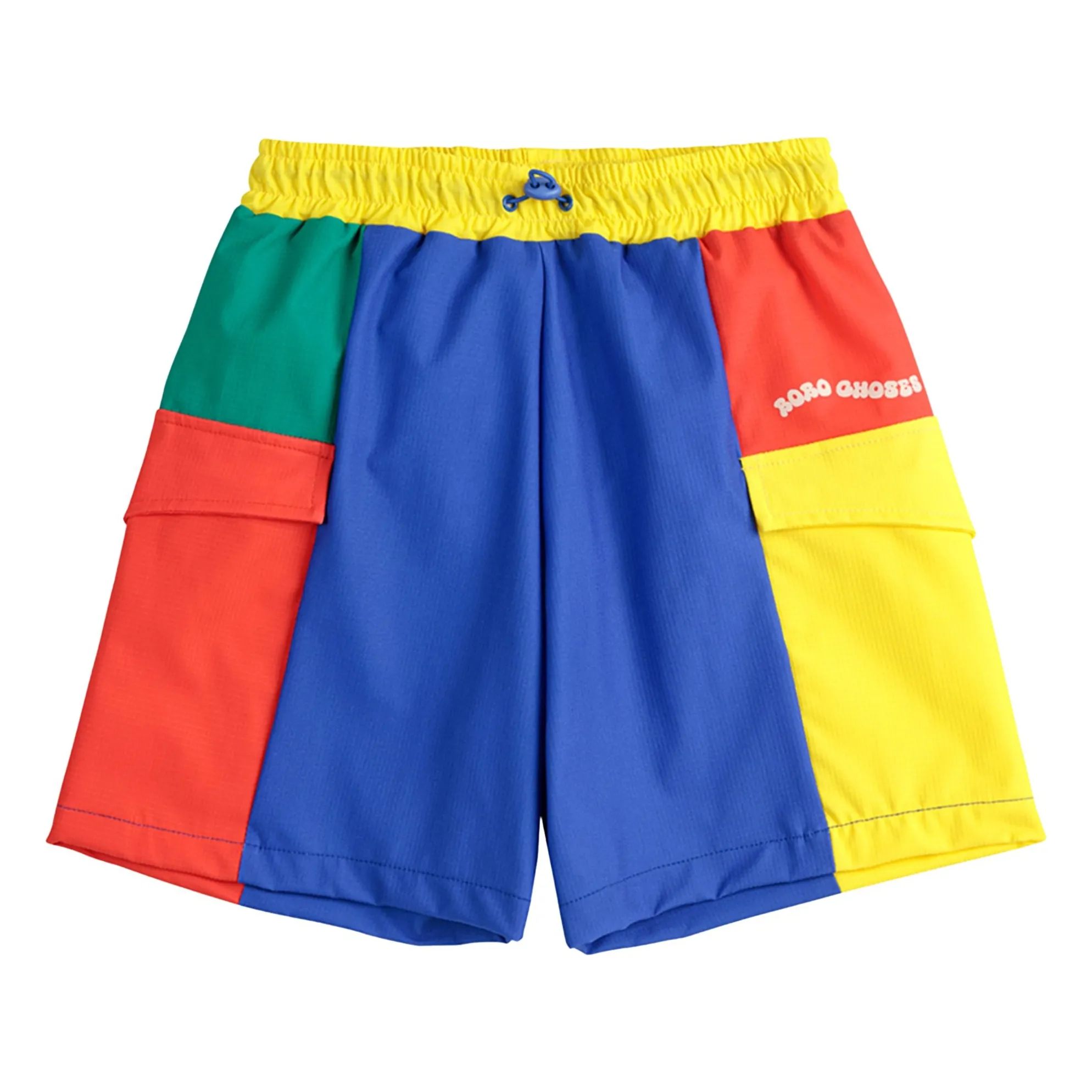 Bobo Choses Blue Colorblock Swim Shorts