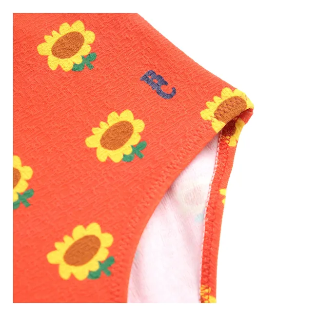 Maillot de Bain Tournesol Fibres Recyclées | Rouge