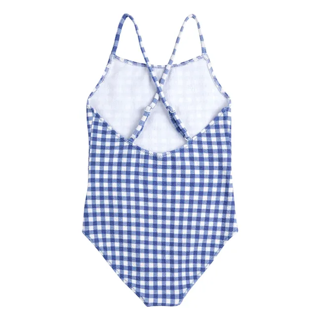 Vichy Recycled Fibers Swimsuit | Navy blue